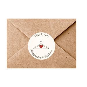 60 pcs 1.75" Poshmark Thank You Stickers